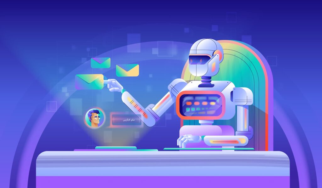 Hamkaran system chat bot motion graphics